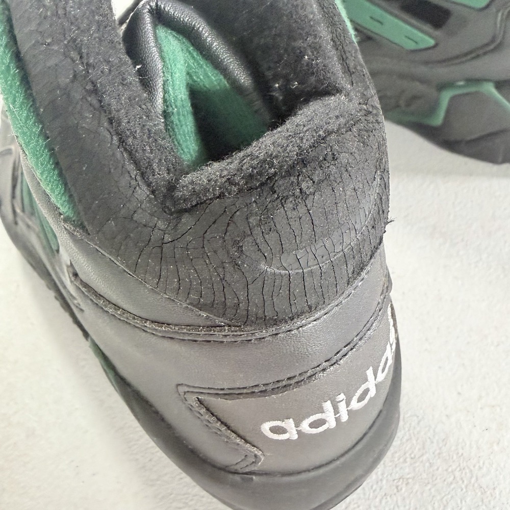 Vintage 1993 Adidas Streetball 2 Men's Basketball Shoes Black Green Size 9.5 - Picture 13 of 16